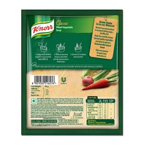 Knorr Hot And Sour Veg Soup Pouch 43gm 5334